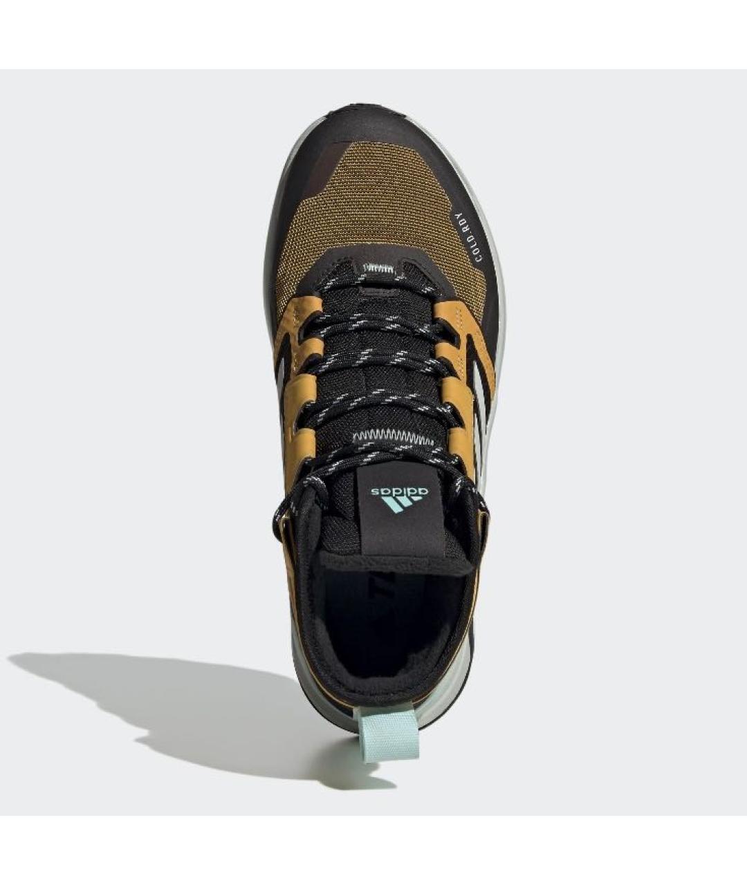 ADIDAS Оранжевое текстильные высокие кроссовки / кеды, фото 2