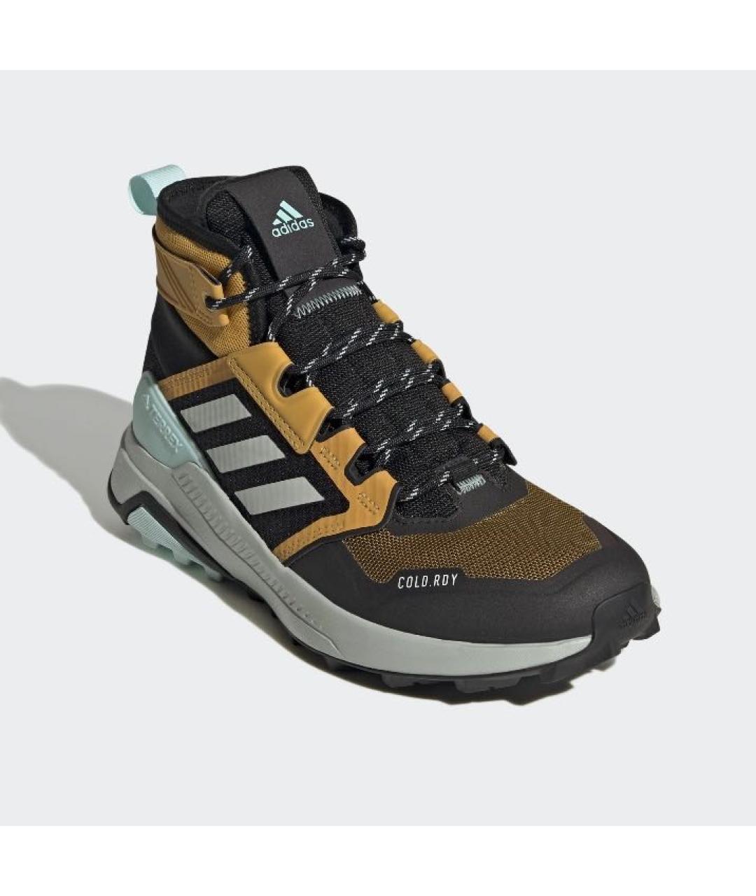 ADIDAS Оранжевое текстильные высокие кроссовки / кеды, фото 4