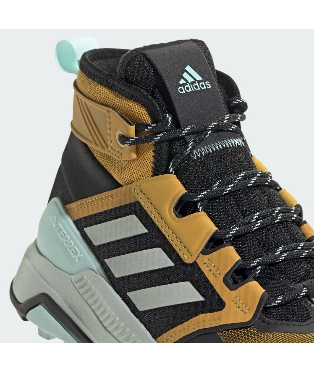 ADIDAS Оранжевое текстильные высокие кроссовки / кеды, фото 6