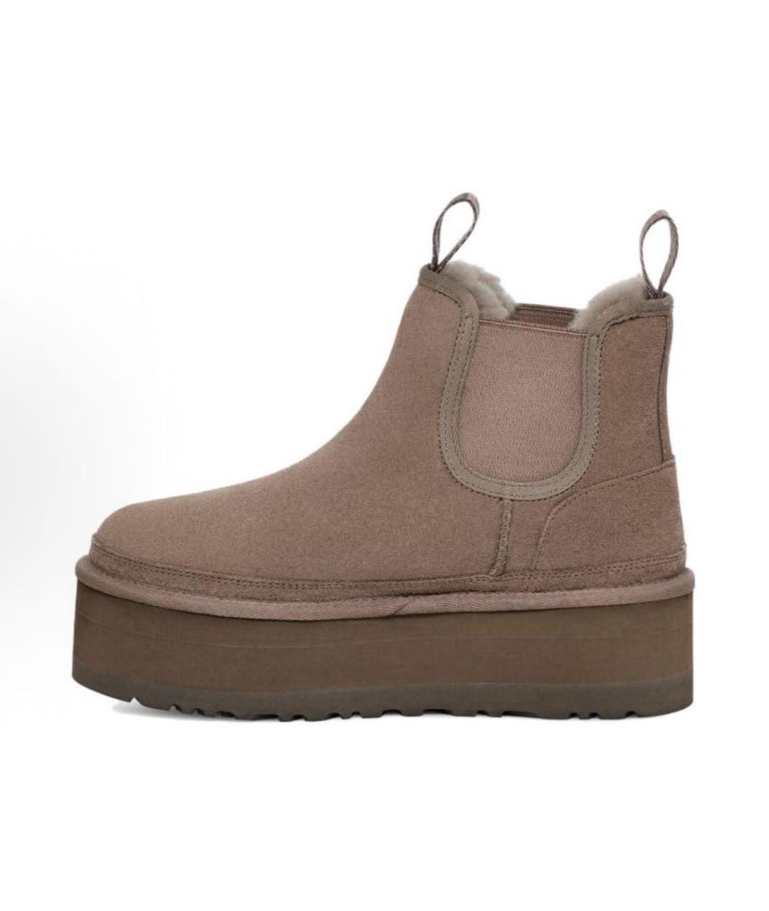 UGG AUSTRALIA Бежевые замшевые ботинки, фото 6