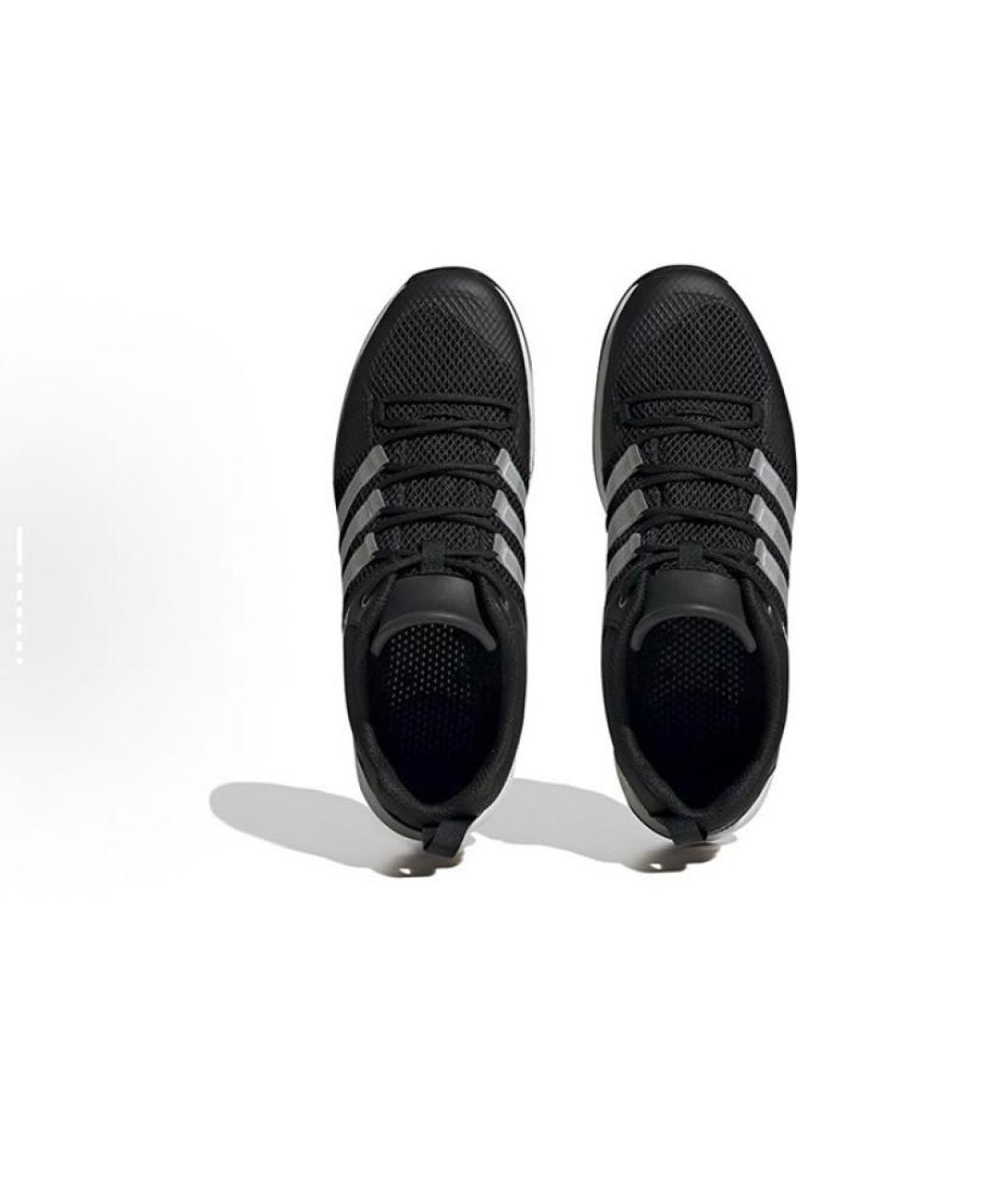 ADIDAS Черные текстильные низкие кроссовки / кеды, фото 4