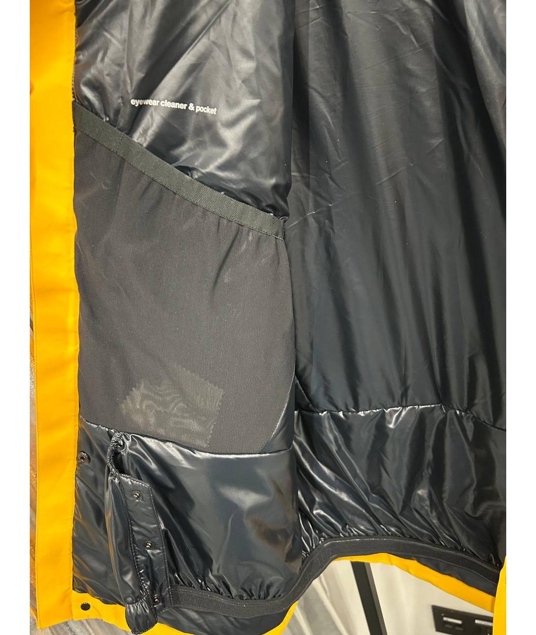 MONCLER GRENOBLE Желтая полиамидовая куртка, фото 4