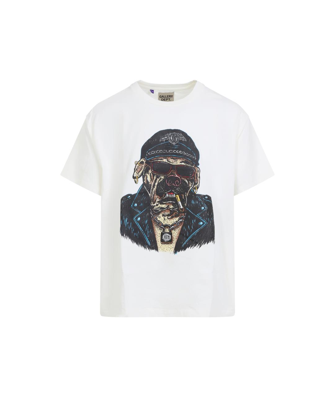 Gallery Dept Белая хлопковая футболка, фото 1