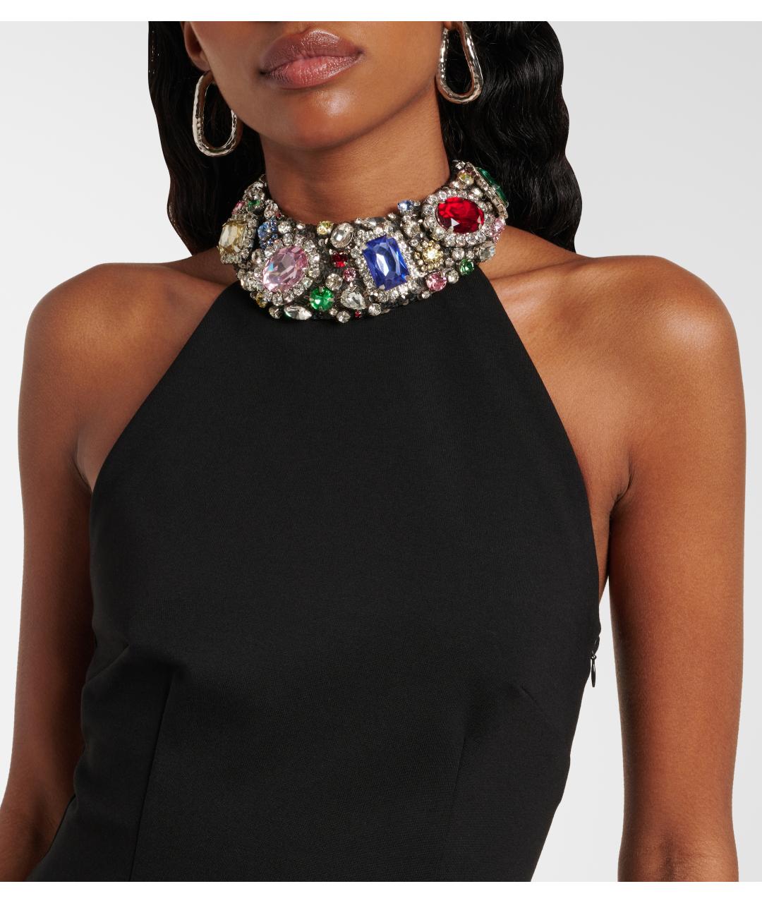 AREA Черное коктейльное платье, фото 4