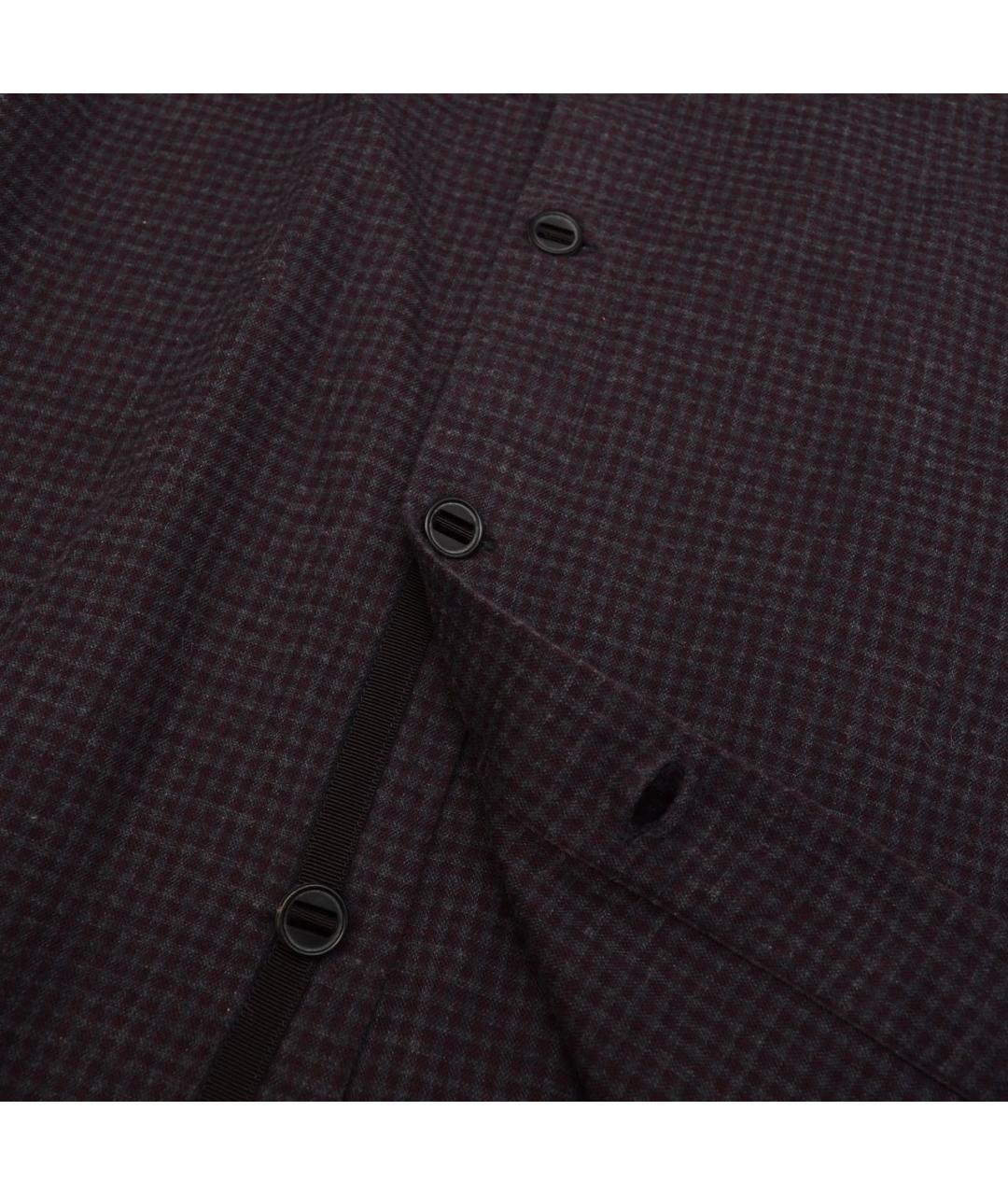 HERMES Бордовая хлопковая кэжуал рубашка, фото 5