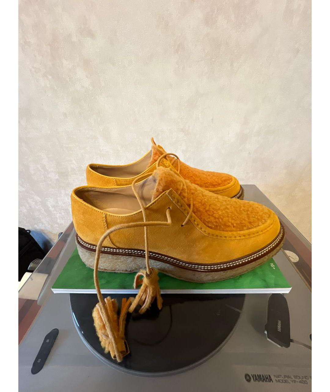 TOD'S Оранжевое замшевые лоферы, фото 5