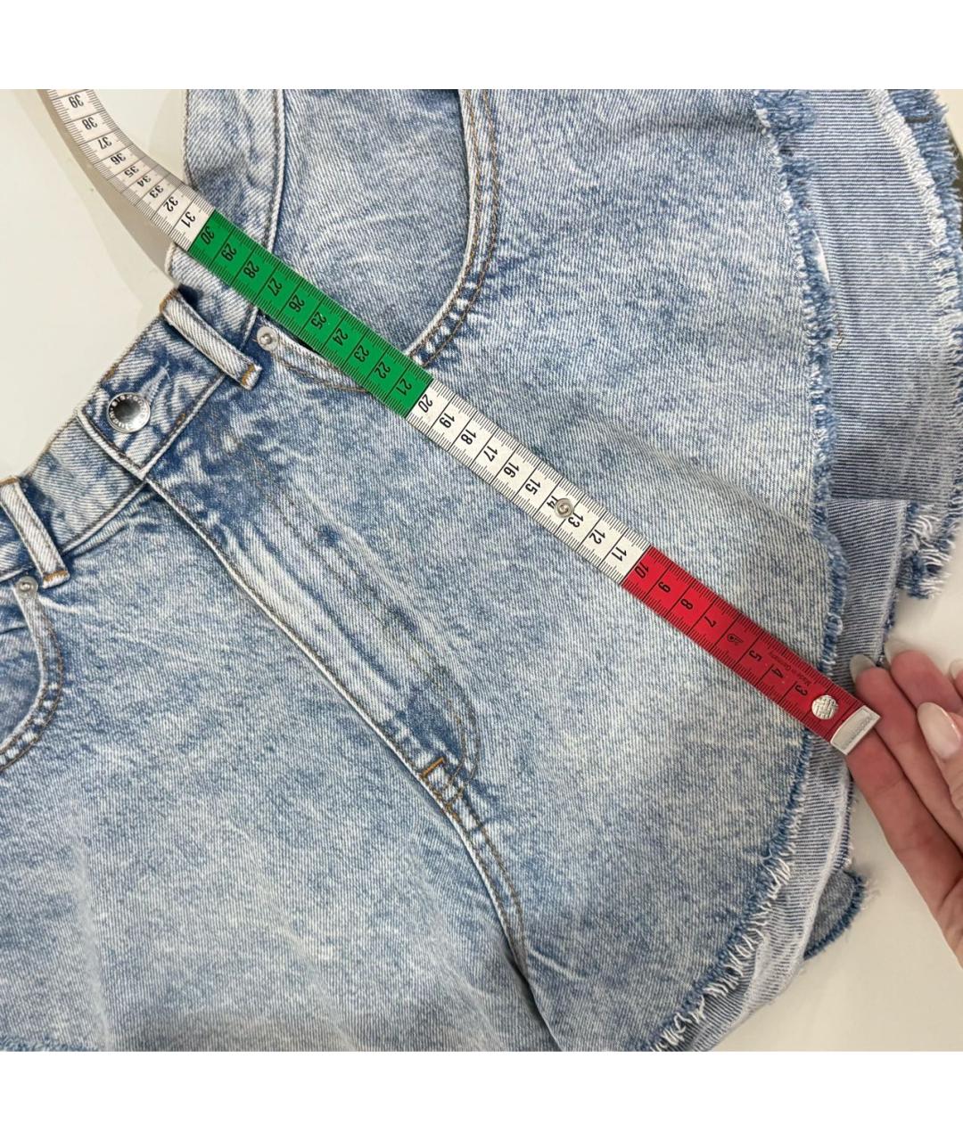 ALEXANDER WANG Голубые хлопковые шорты, фото 4