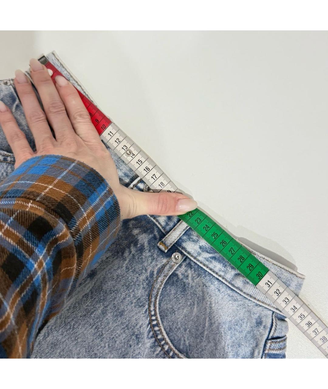 ALEXANDER WANG Голубые хлопковые шорты, фото 3