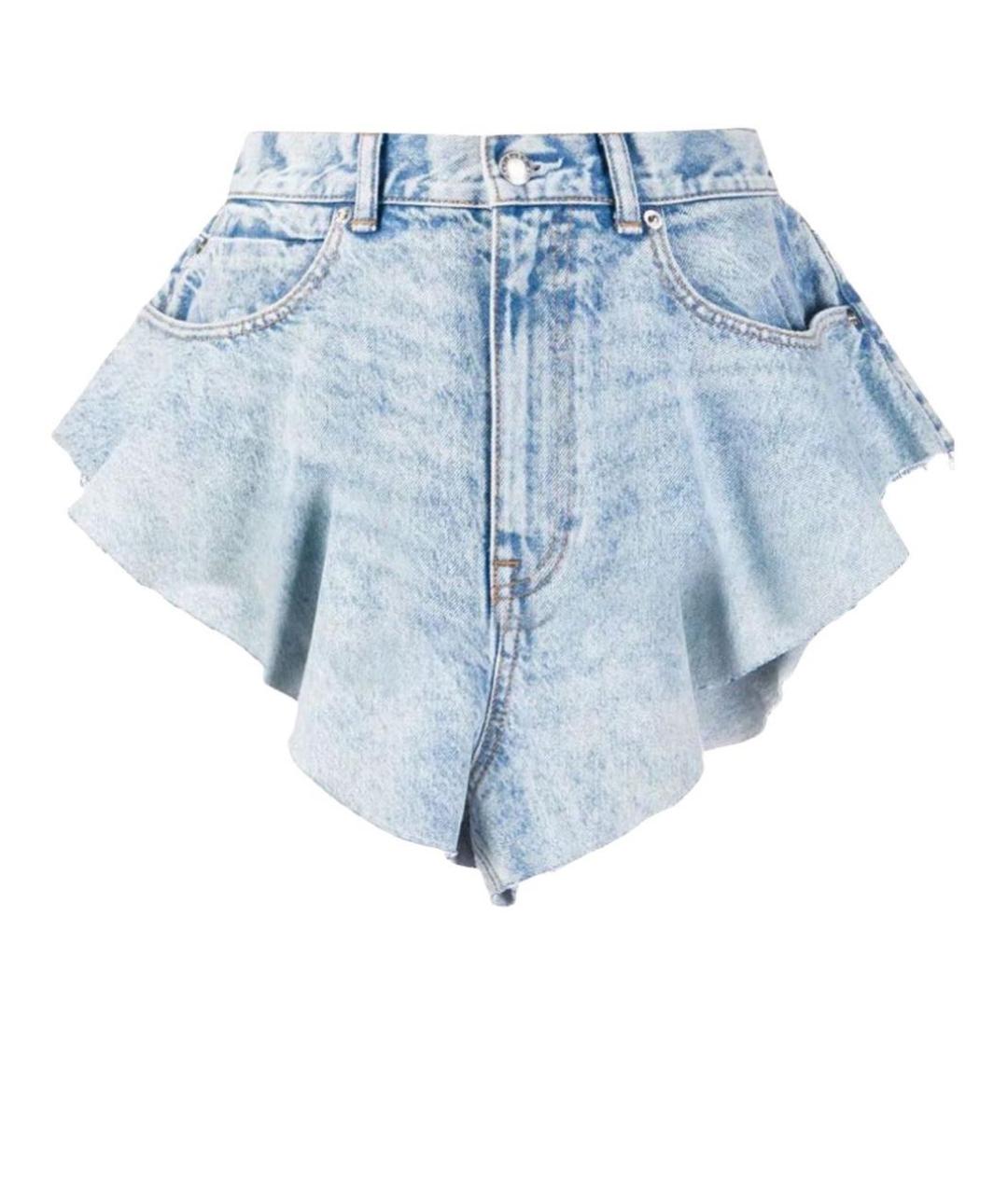 ALEXANDER WANG Голубые хлопковые шорты, фото 1