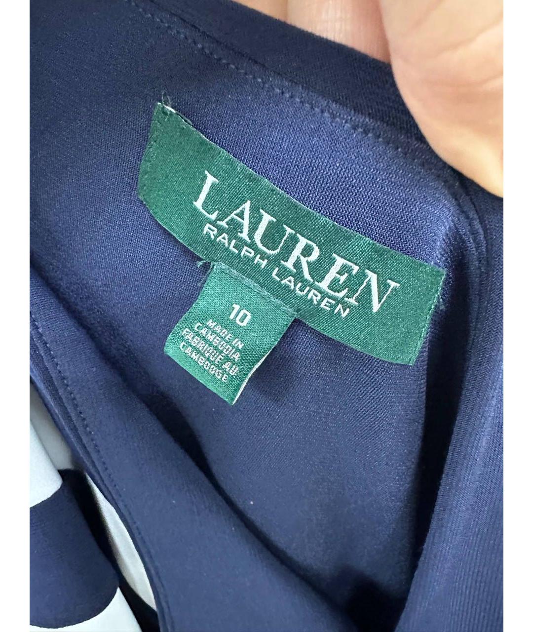 RALPH LAUREN Темно-синее коктейльное платье, фото 3