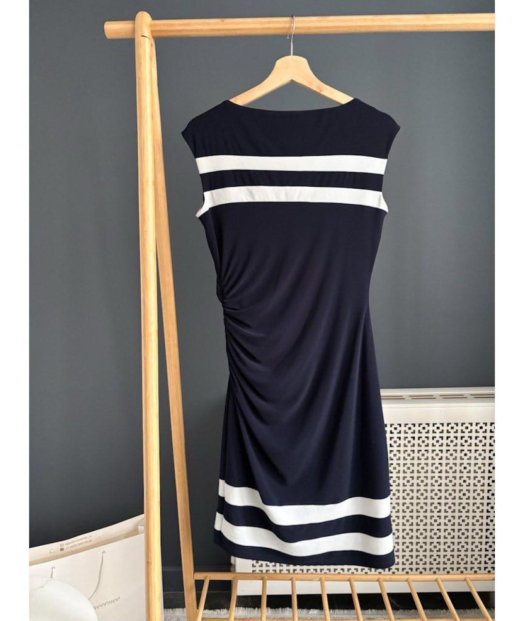 RALPH LAUREN Темно-синее коктейльное платье, фото 2
