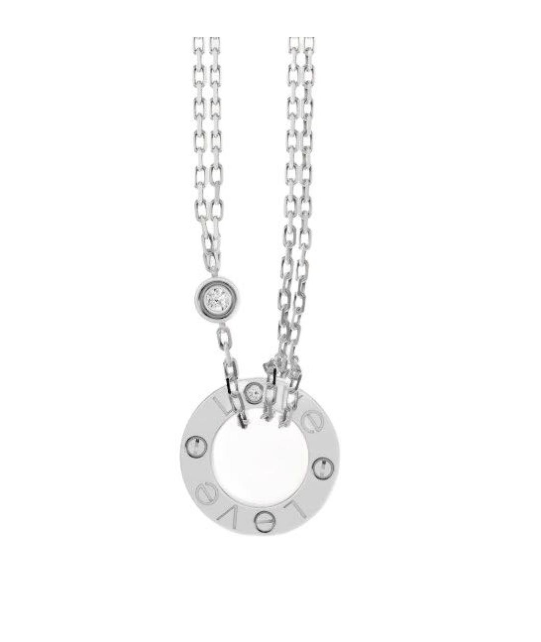 CARTIER Серебряная подвеска из белого золота, фото 2