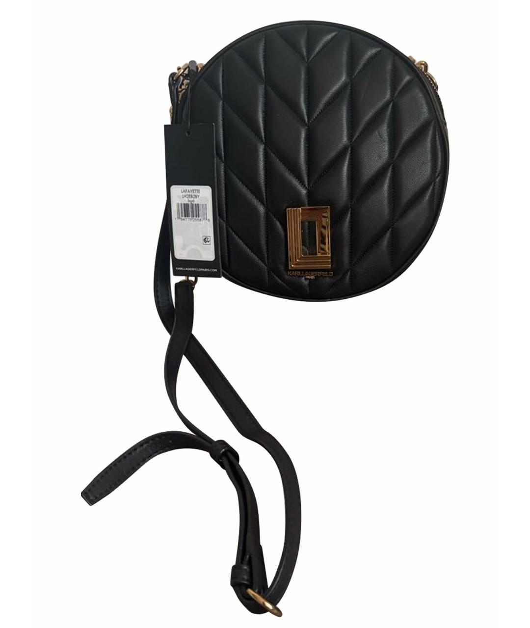 KARL LAGERFELD Черная сумка через плечо из искусственной кожи, фото 1