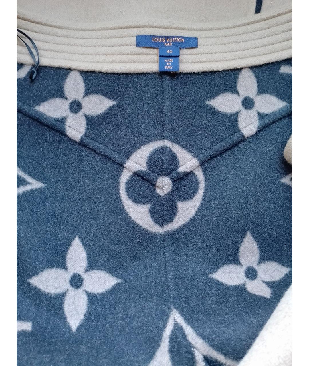 LOUIS VUITTON Бежевая шерстяная юбка миди, фото 7