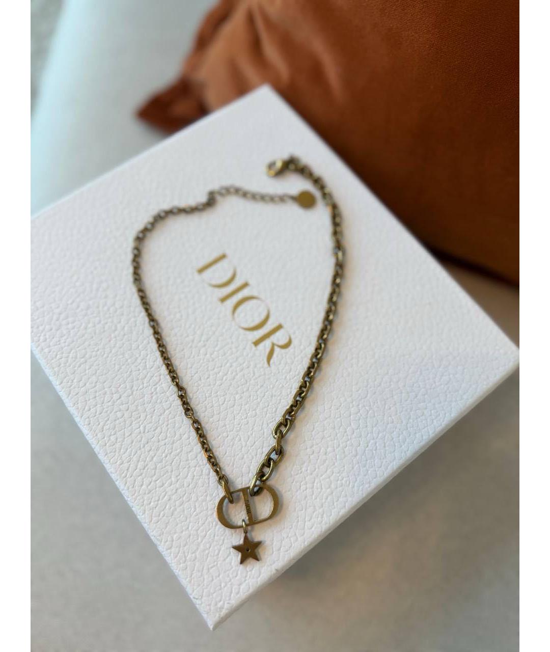 DIOR BEAUTY Золотой металлический чокер, фото 7