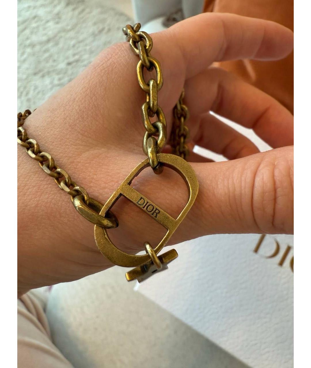 DIOR BEAUTY Золотой металлический чокер, фото 3
