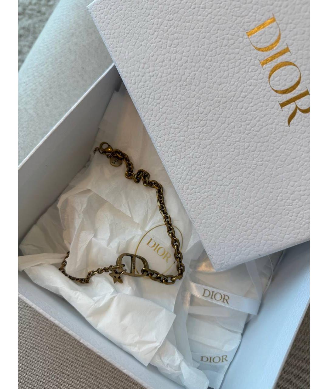 DIOR BEAUTY Золотой металлический чокер, фото 2