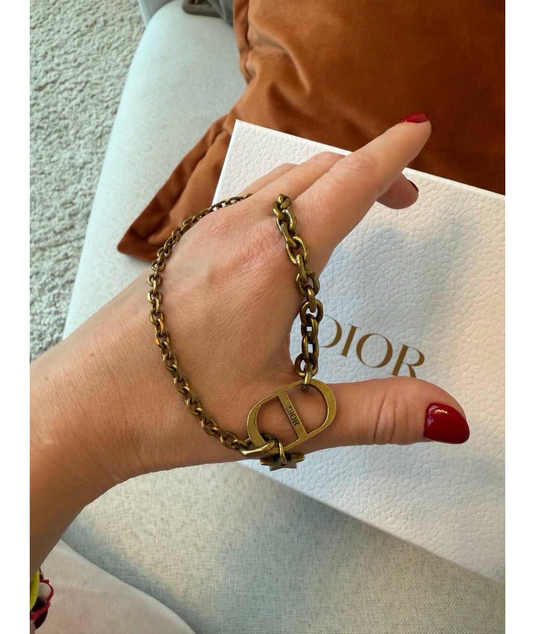 DIOR BEAUTY Золотой металлический чокер, фото 4