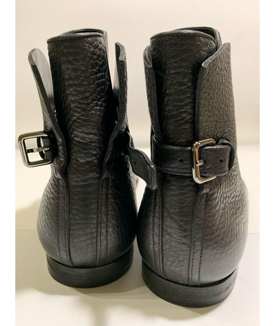 LOUIS VUITTON Коричневые кожаные высокие ботинки, фото 2