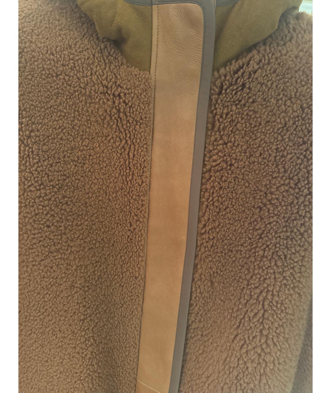 LORO PIANA Коричневая меховая дубленка, фото 4