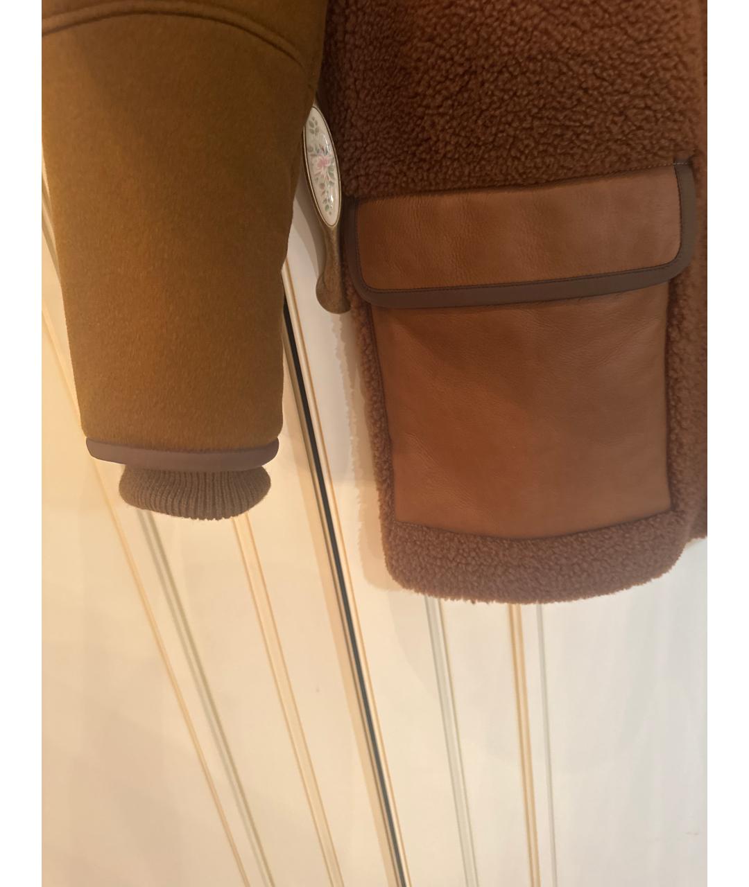 LORO PIANA Коричневая меховая дубленка, фото 5