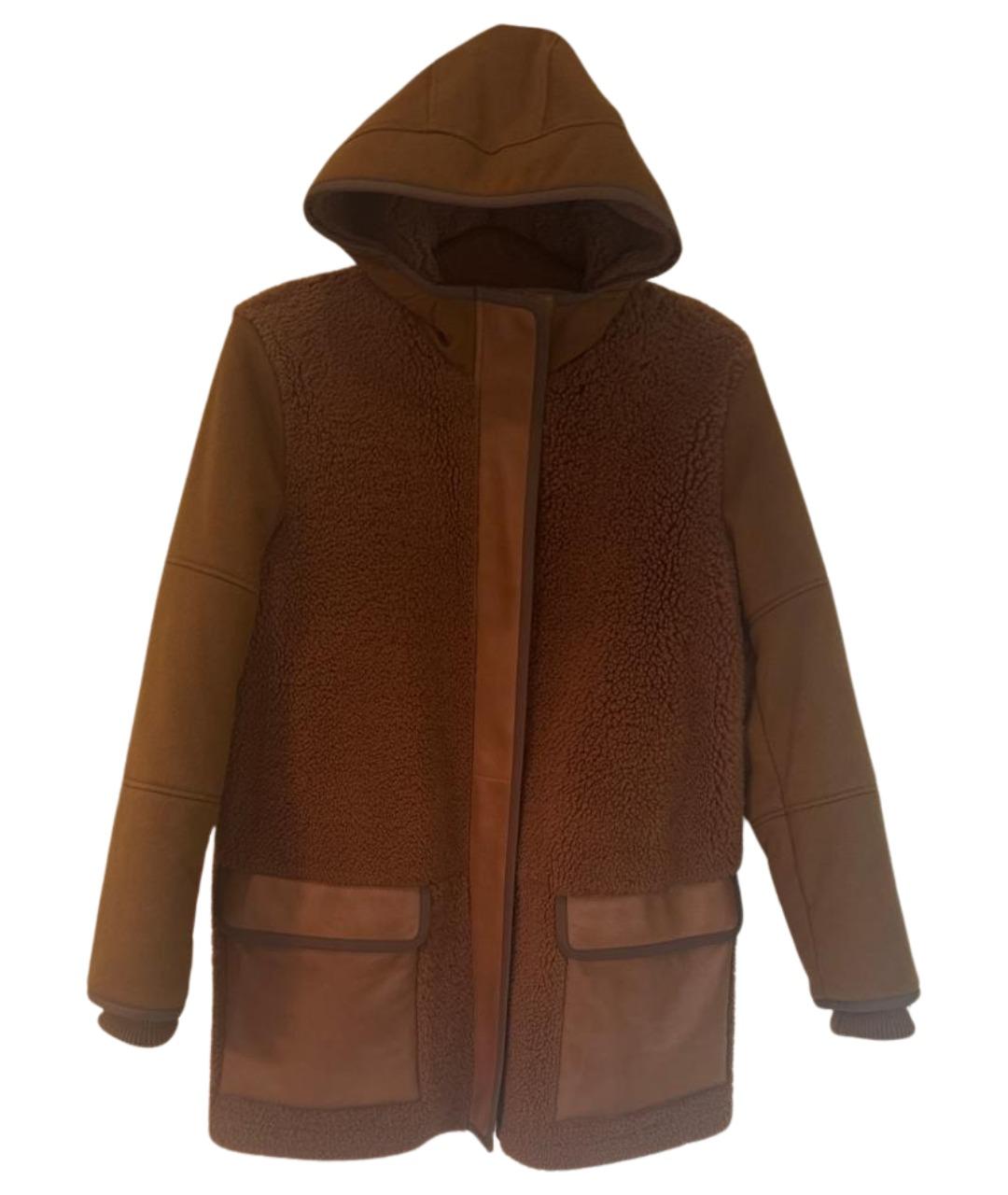 LORO PIANA Коричневая меховая дубленка, фото 1