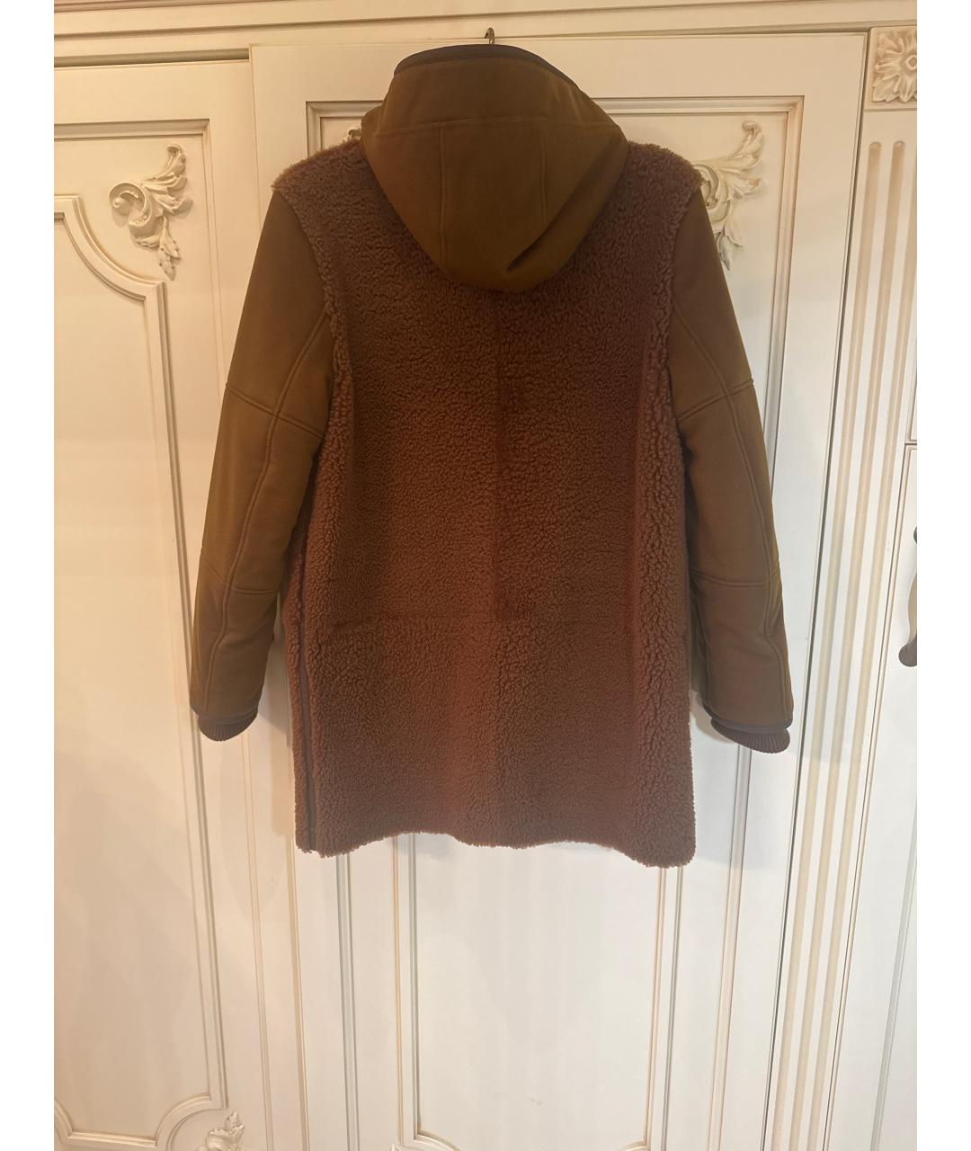LORO PIANA Коричневая меховая дубленка, фото 2