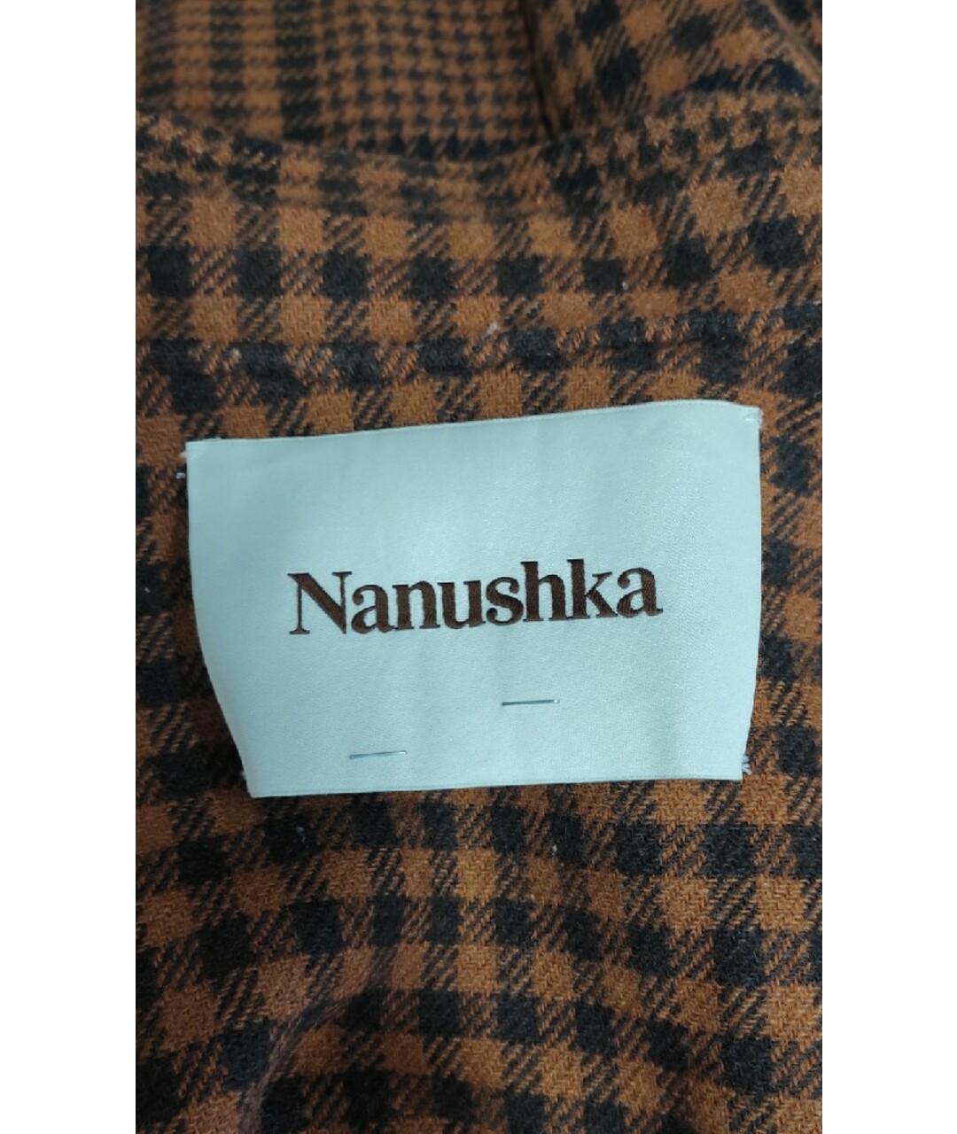 NANUSHKA Коричневая шерстяная рубашка, фото 5
