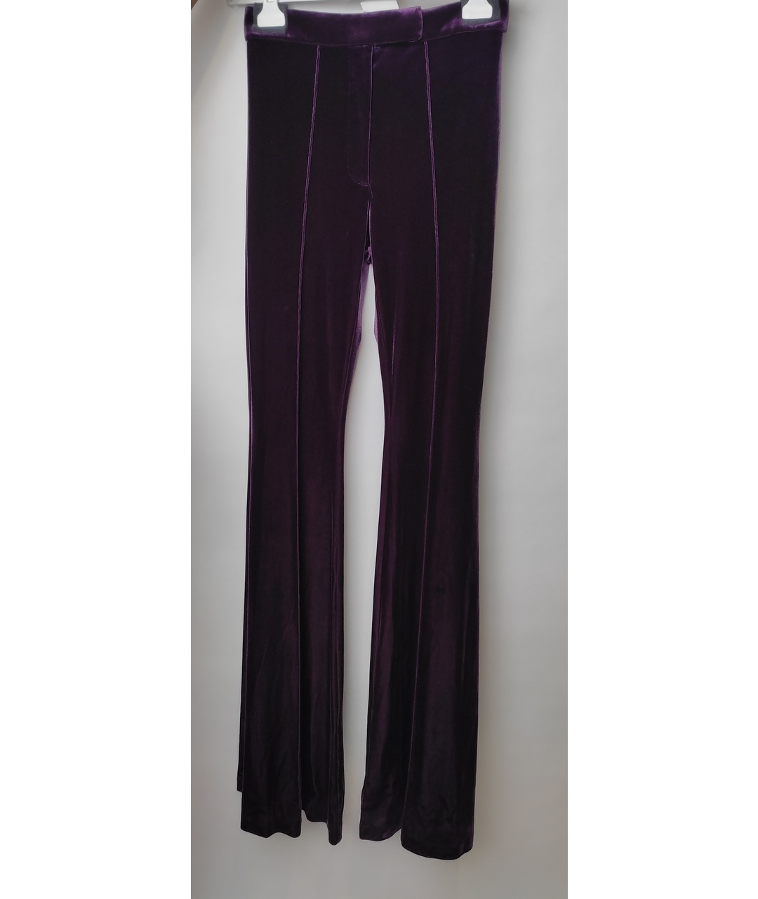 ALEX PERRY Фиолетовые полиэстеровые брюки широкие, фото 8