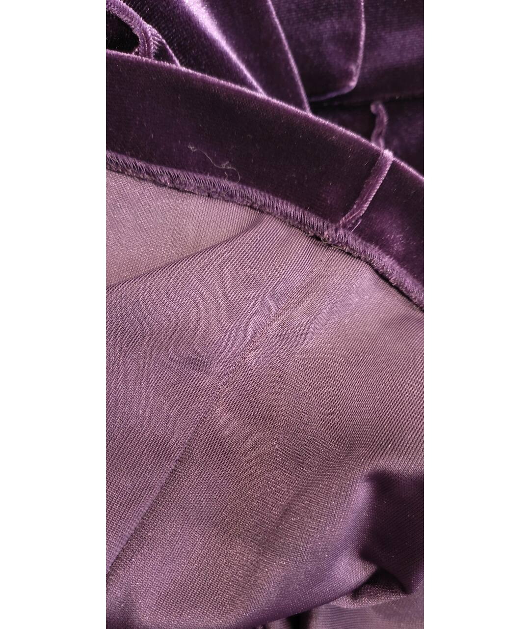 ALEX PERRY Фиолетовые полиэстеровые брюки широкие, фото 6