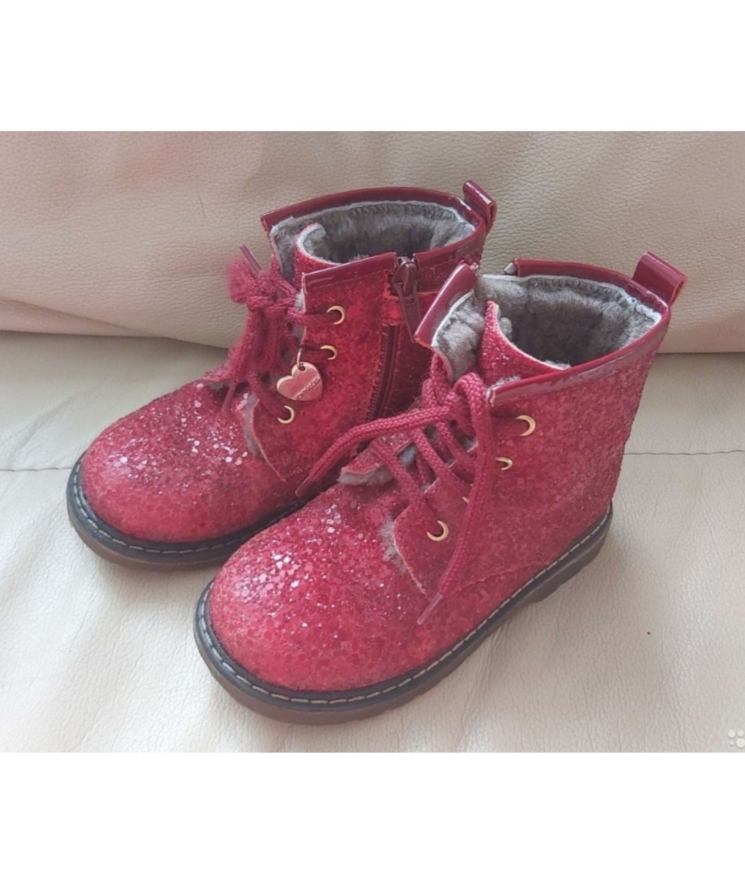 MONNALISA Красные кожаные ботинки, фото 5