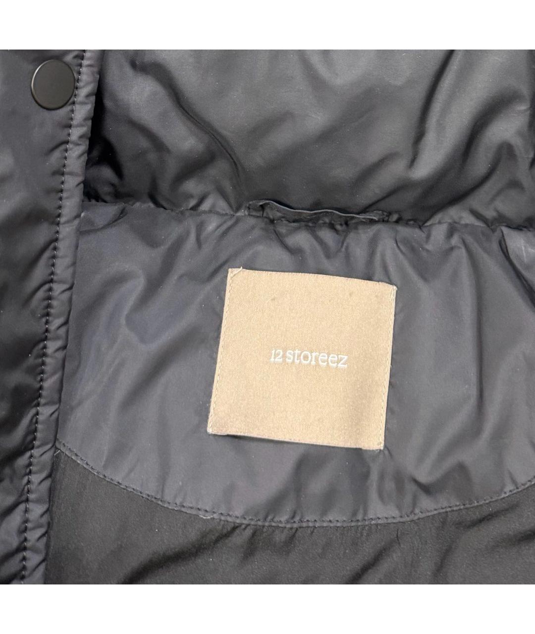 12 STOREEZ Черный пуховик, фото 5