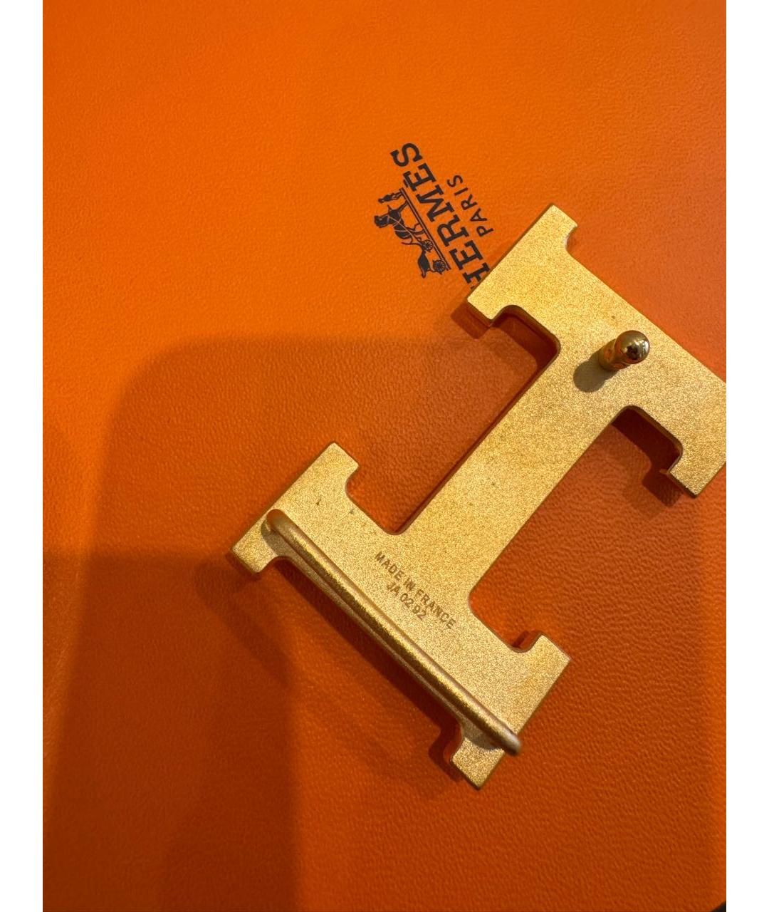 HERMES Коричневый кожаный ремень, фото 5