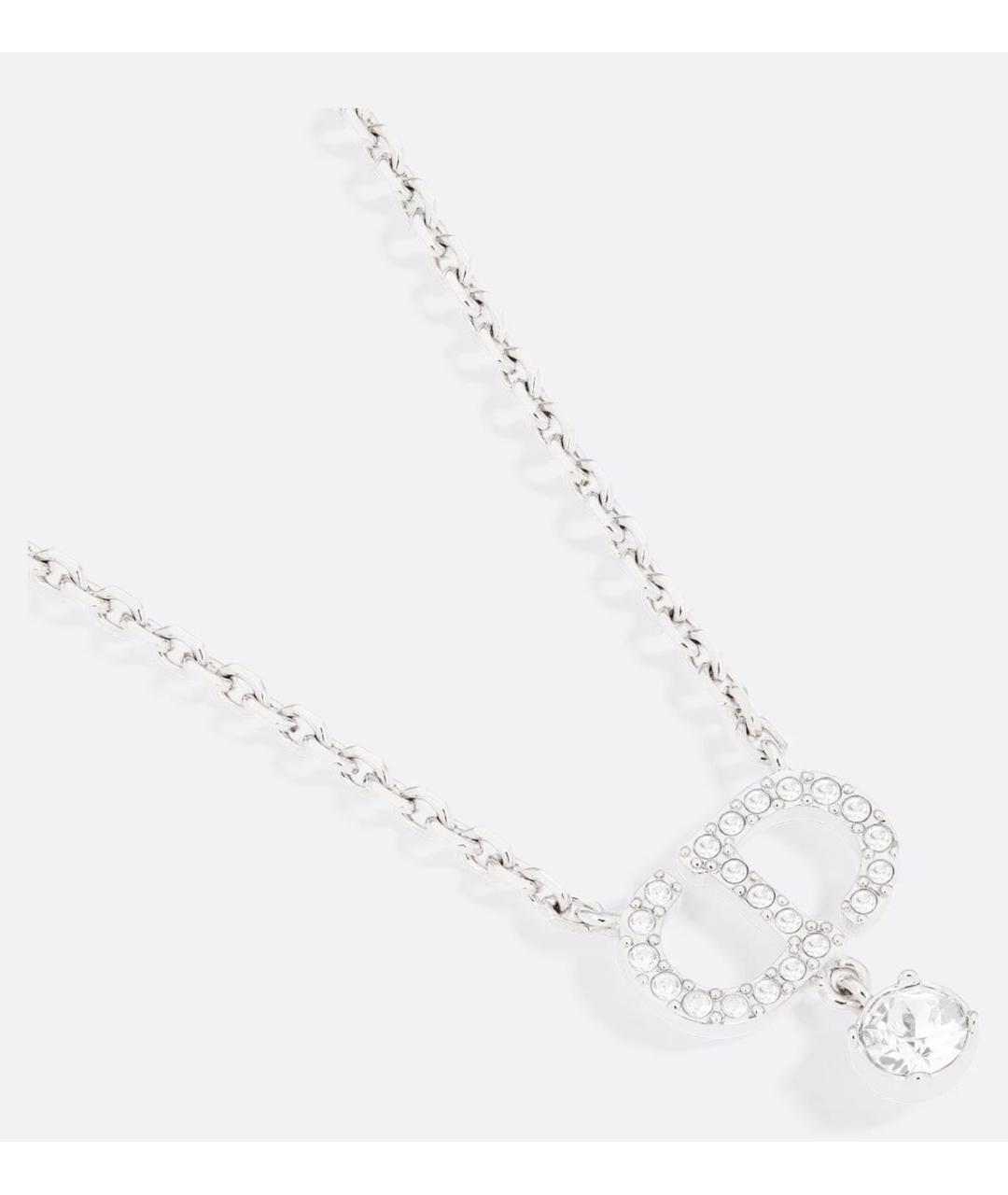 CHRISTIAN DIOR Серебряное металлическое колье, фото 3