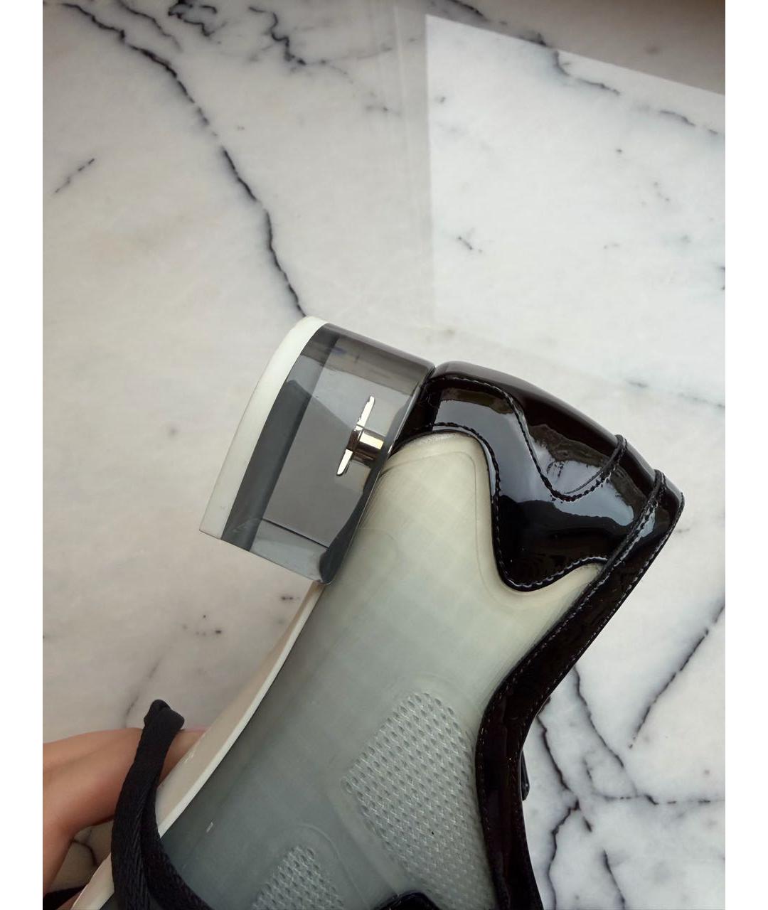 CHRISTIAN DIOR Черные резиновые туфли, фото 7