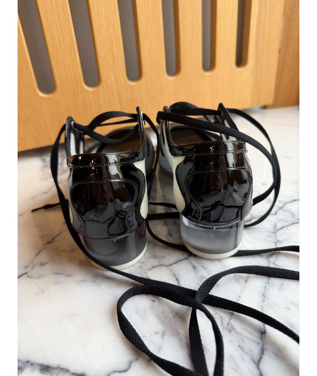 CHRISTIAN DIOR Черные резиновые туфли, фото 4