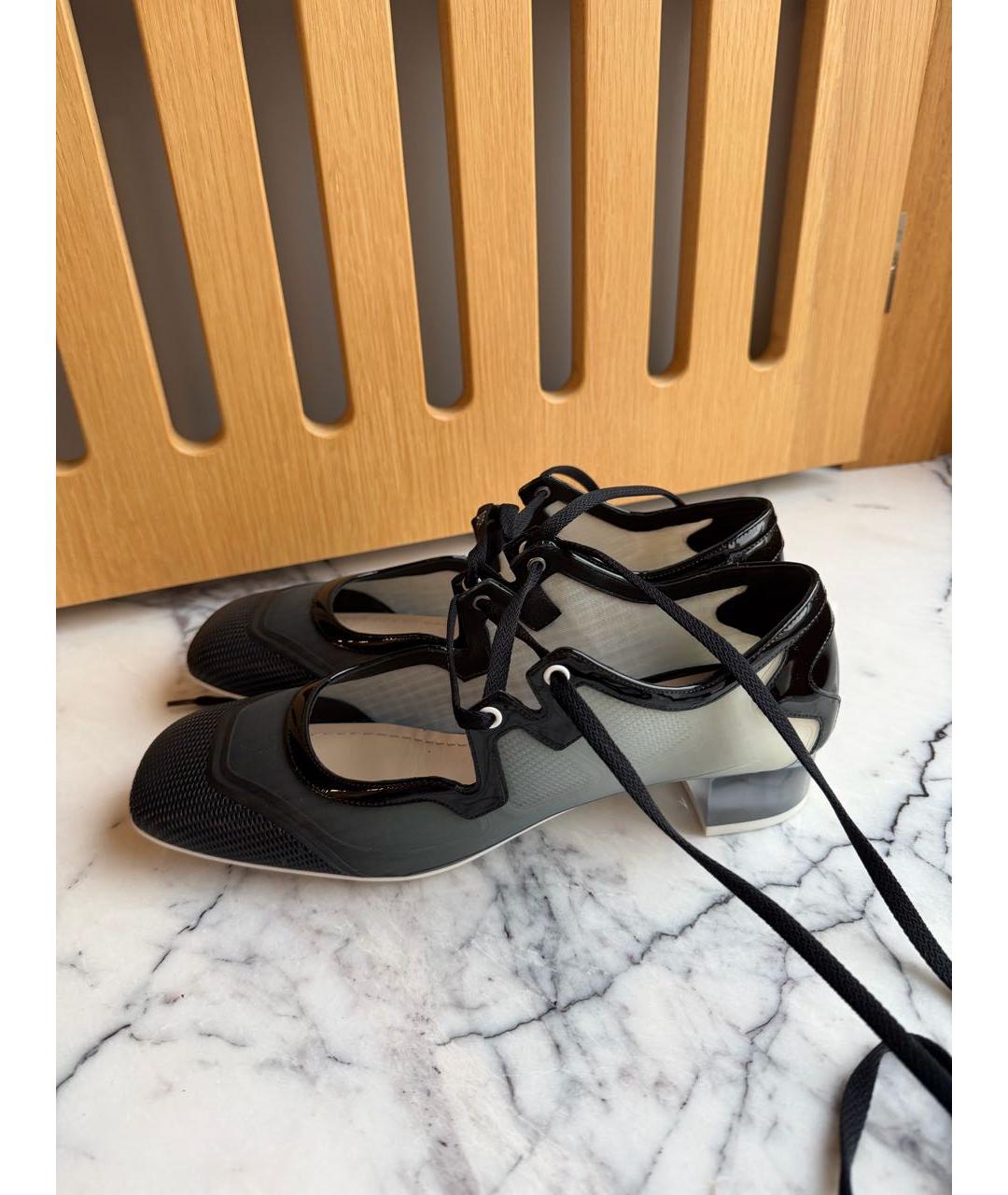 CHRISTIAN DIOR Черные резиновые туфли, фото 8