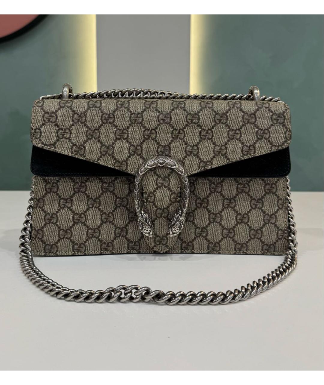 GUCCI Коричневая сумка с короткими ручками, фото 7