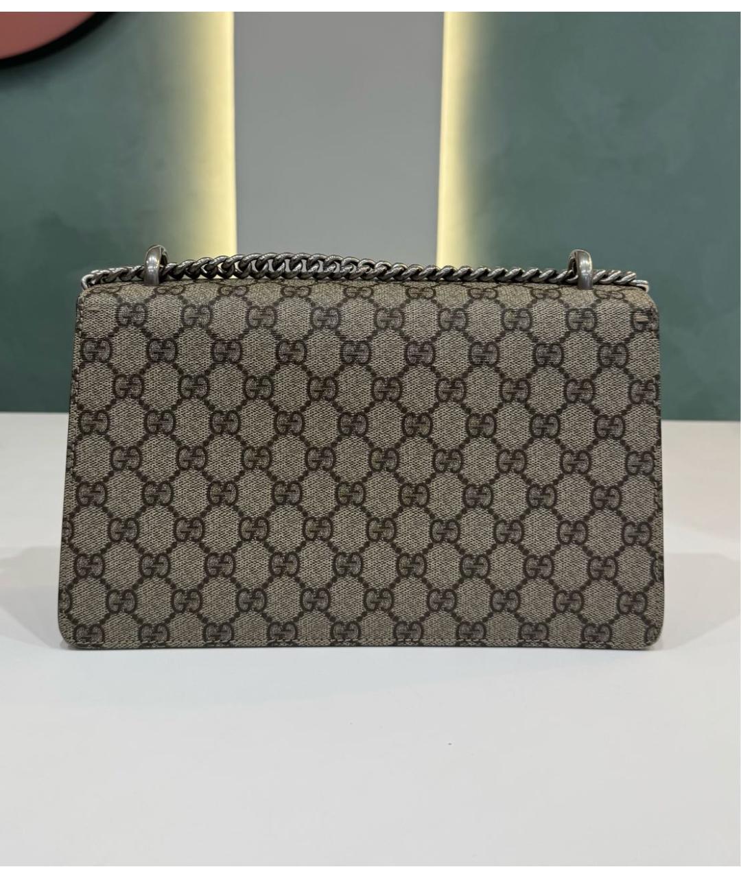 GUCCI Коричневая сумка с короткими ручками, фото 3