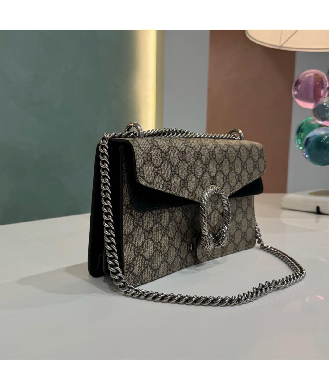 GUCCI Коричневая сумка с короткими ручками, фото 2