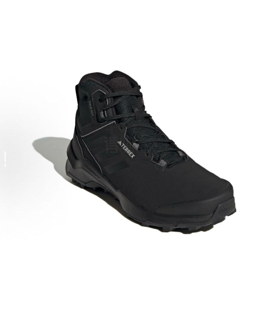 ADIDAS Черные текстильные высокие кроссовки / кеды, фото 3