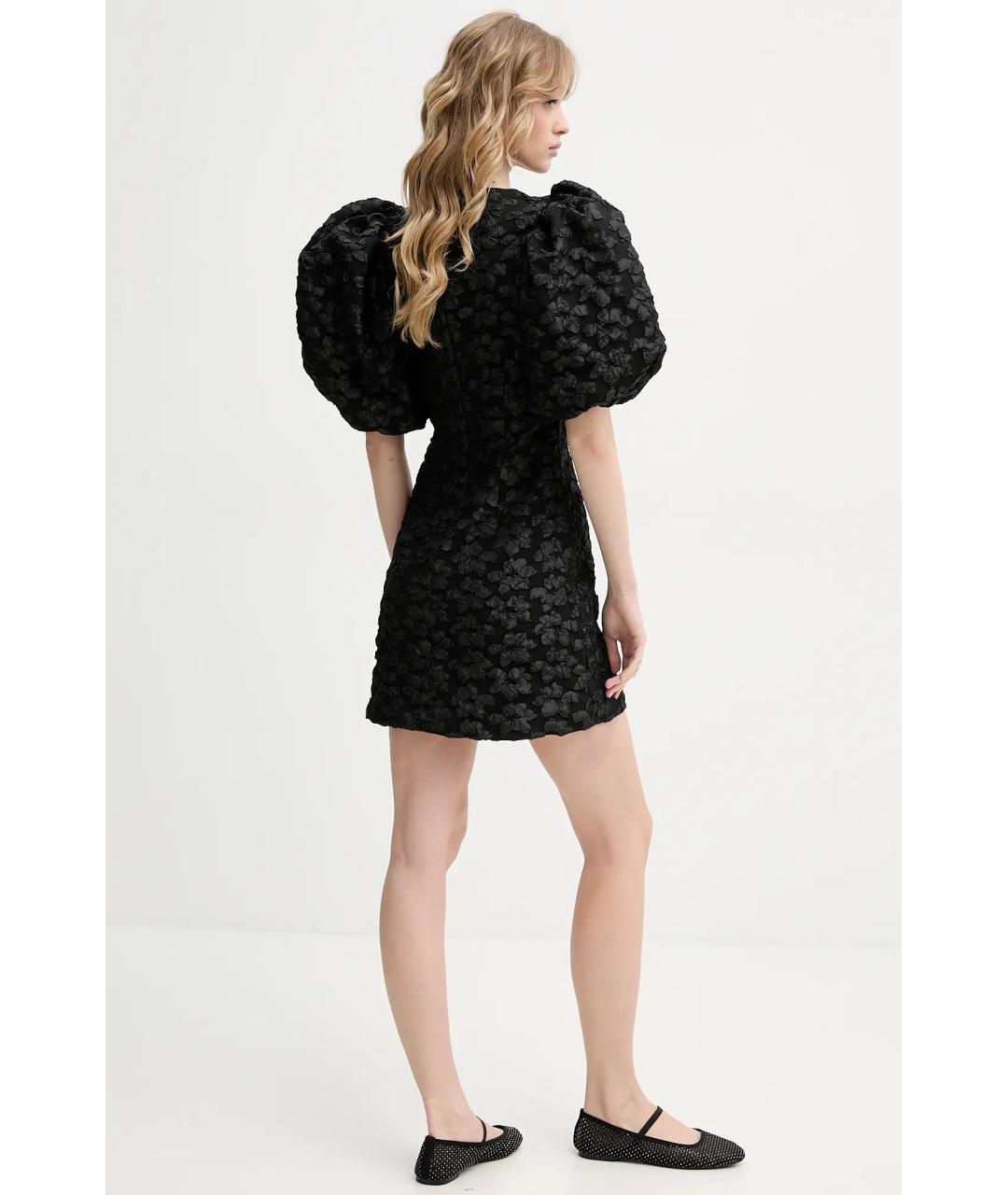 ROTATE Черное коктейльное платье, фото 4