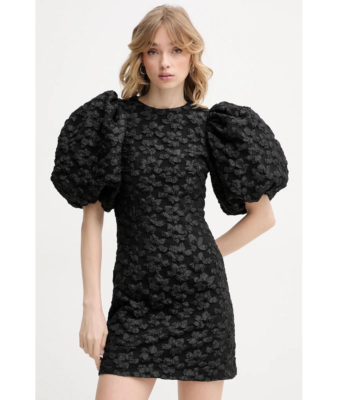 ROTATE Черное коктейльное платье, фото 2