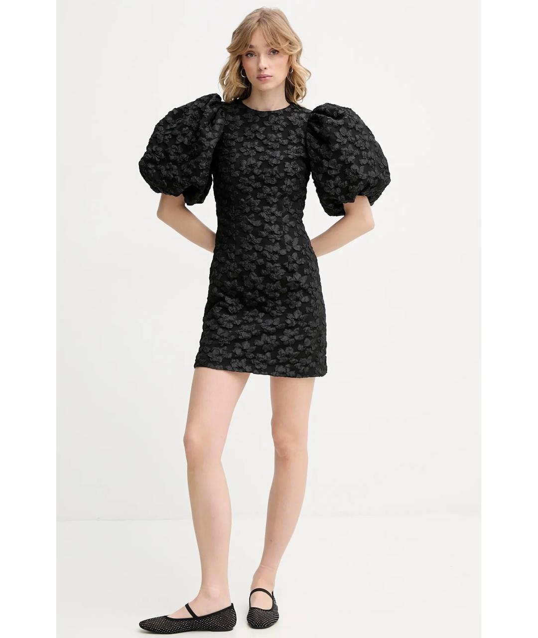 ROTATE Черное коктейльное платье, фото 3