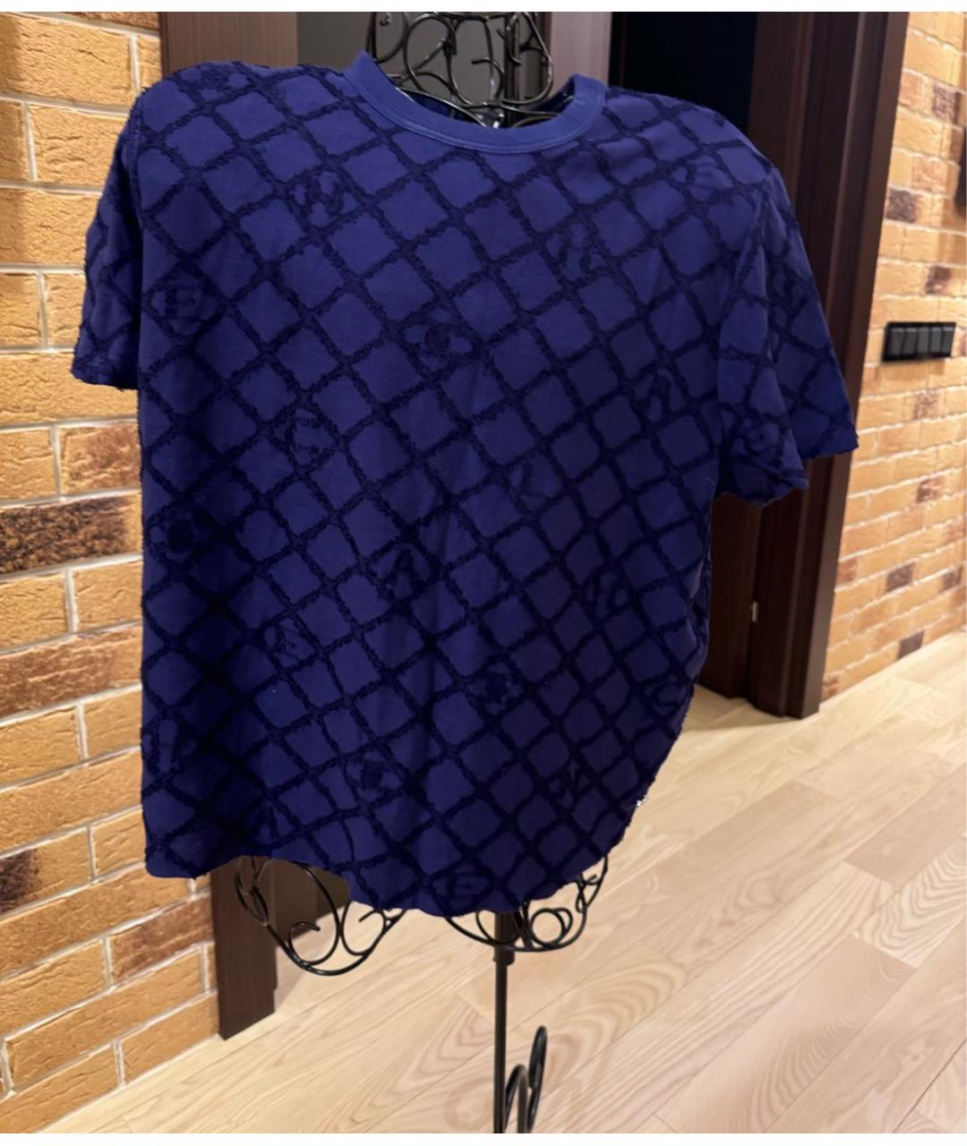 CHANEL Синяя хлопковая футболка, фото 5