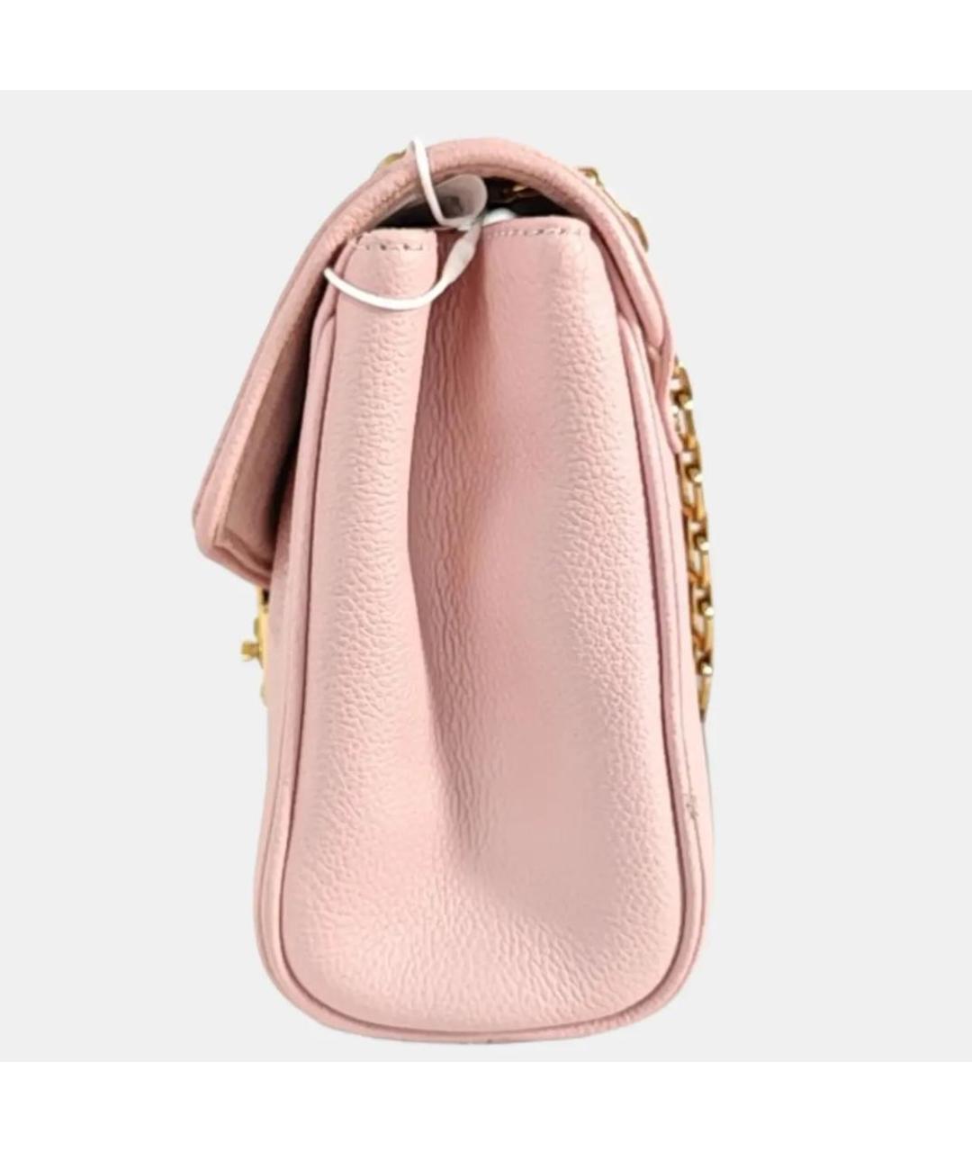 LOUIS VUITTON Розовая кожаная сумка через плечо, фото 2