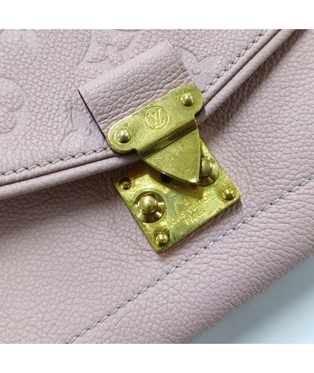 LOUIS VUITTON Розовая кожаная сумка через плечо, фото 7
