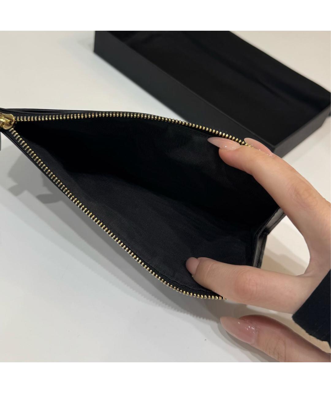 DOLCE&GABBANA Черный кожаный кошелек, фото 4