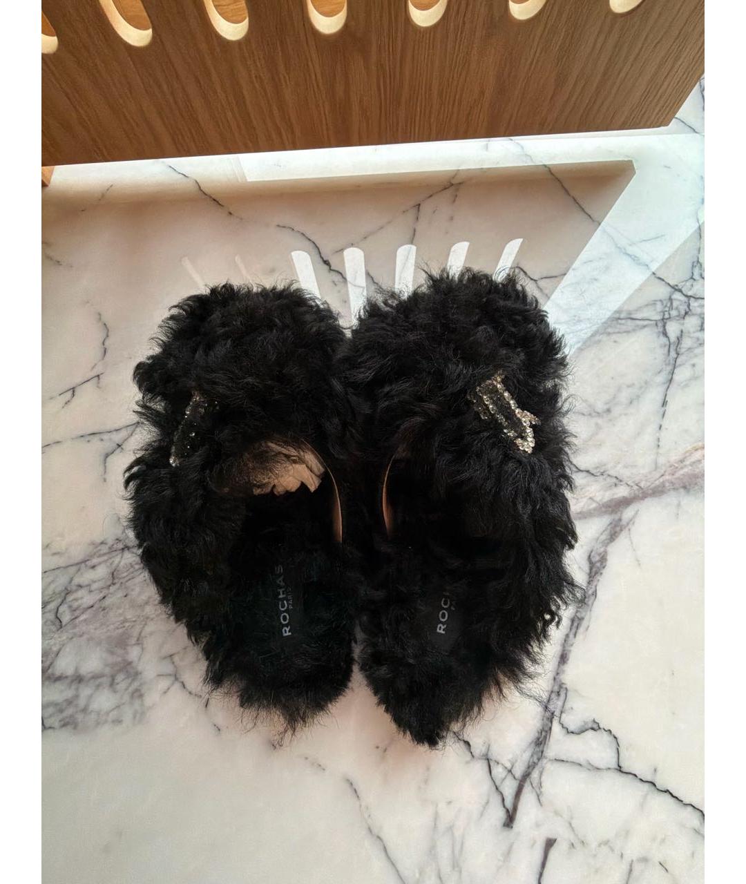 ROCHAS Черные сабо, фото 3