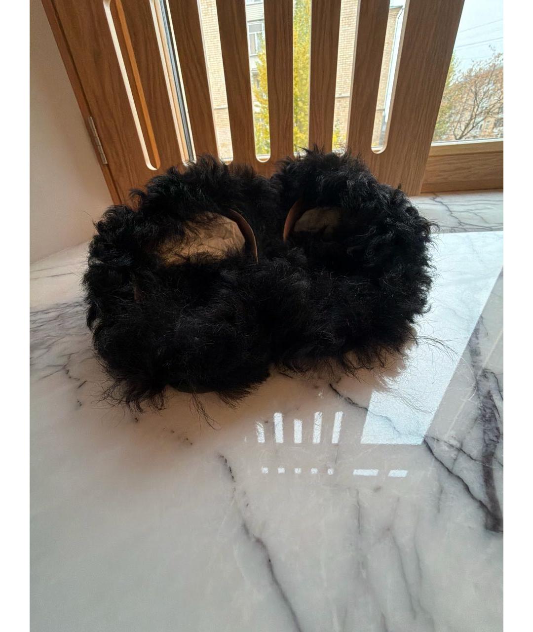 ROCHAS Черные сабо, фото 4